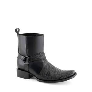 NEW FORASTERO men's leather boots in black